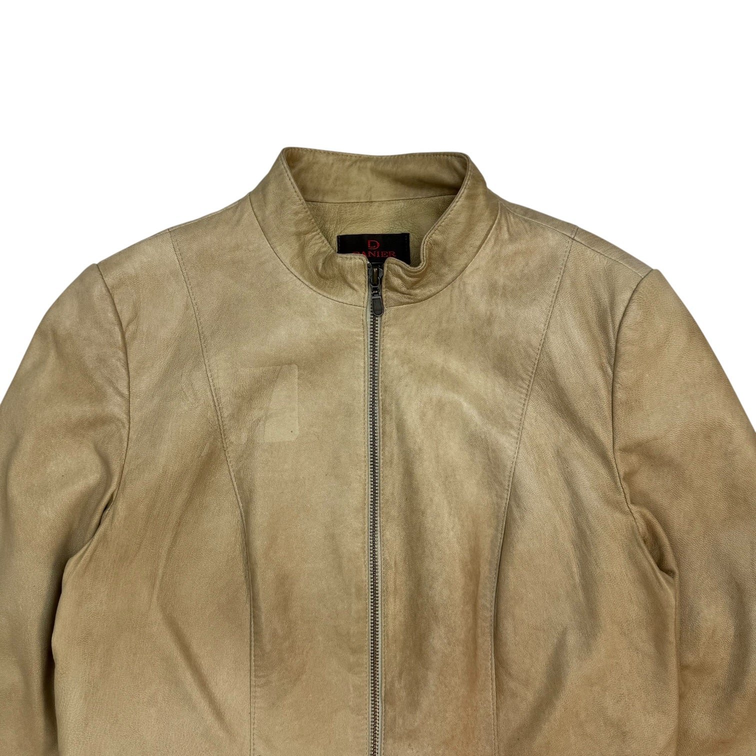 (W) Vintage Danier Leather Jacket Tan