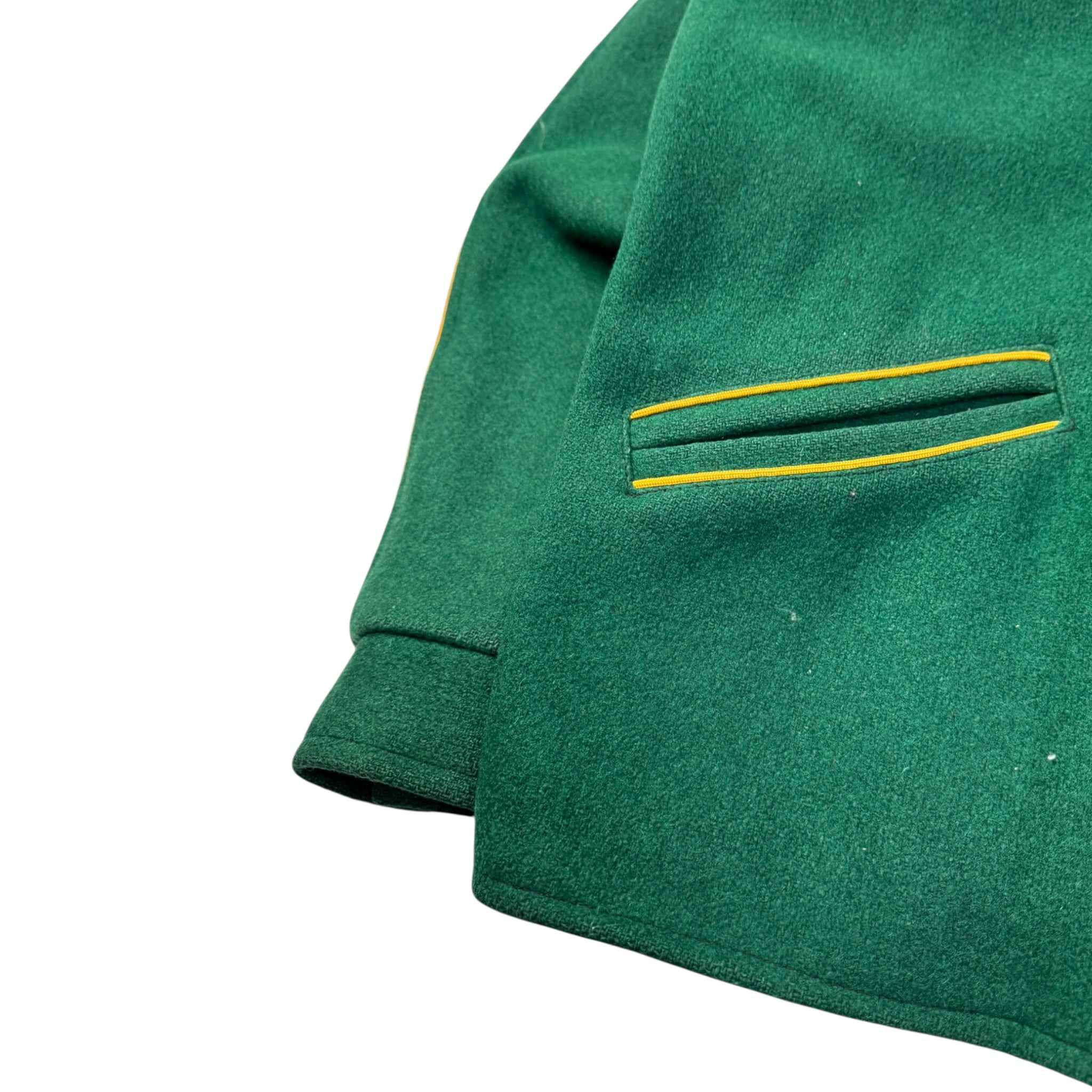 Vintage Wool Zip Up Jacket Green