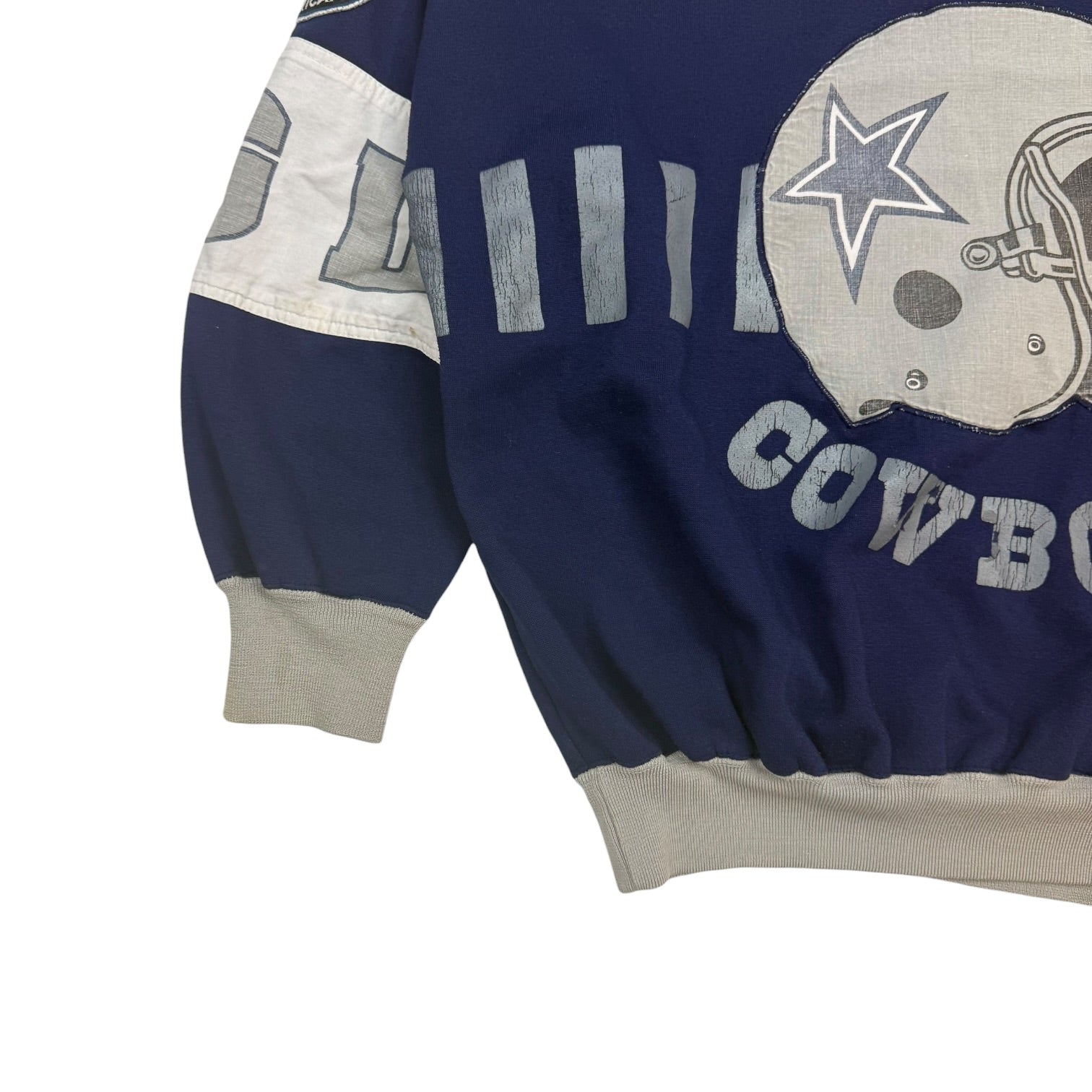 Vintage Starter Dallas Cowboys Crewneck Blue/Grey