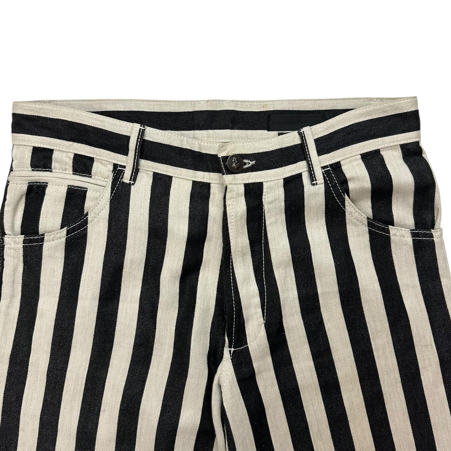 Alexander McQueen Striped Denim Pants