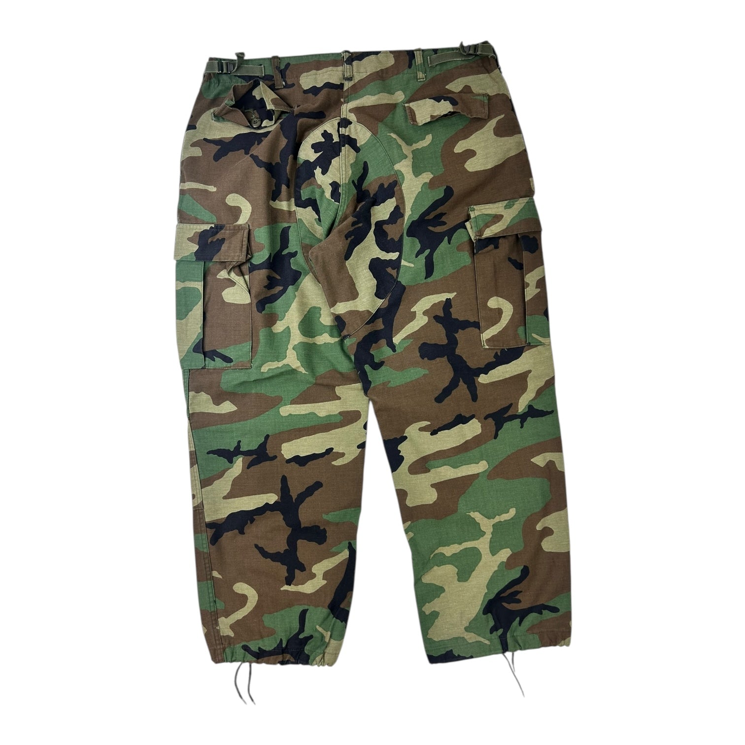 Vintage Military Cargos Woodland Camo