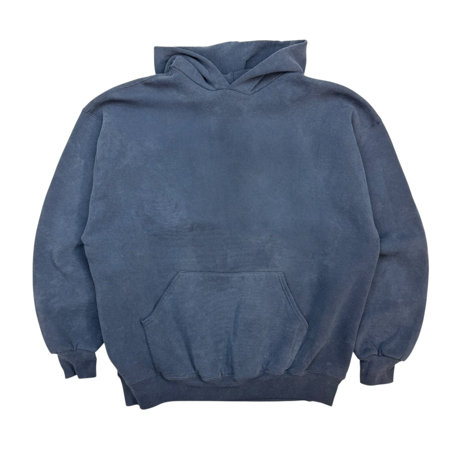 Vintage Russell Athletic Blank Hoodie Navy Blue