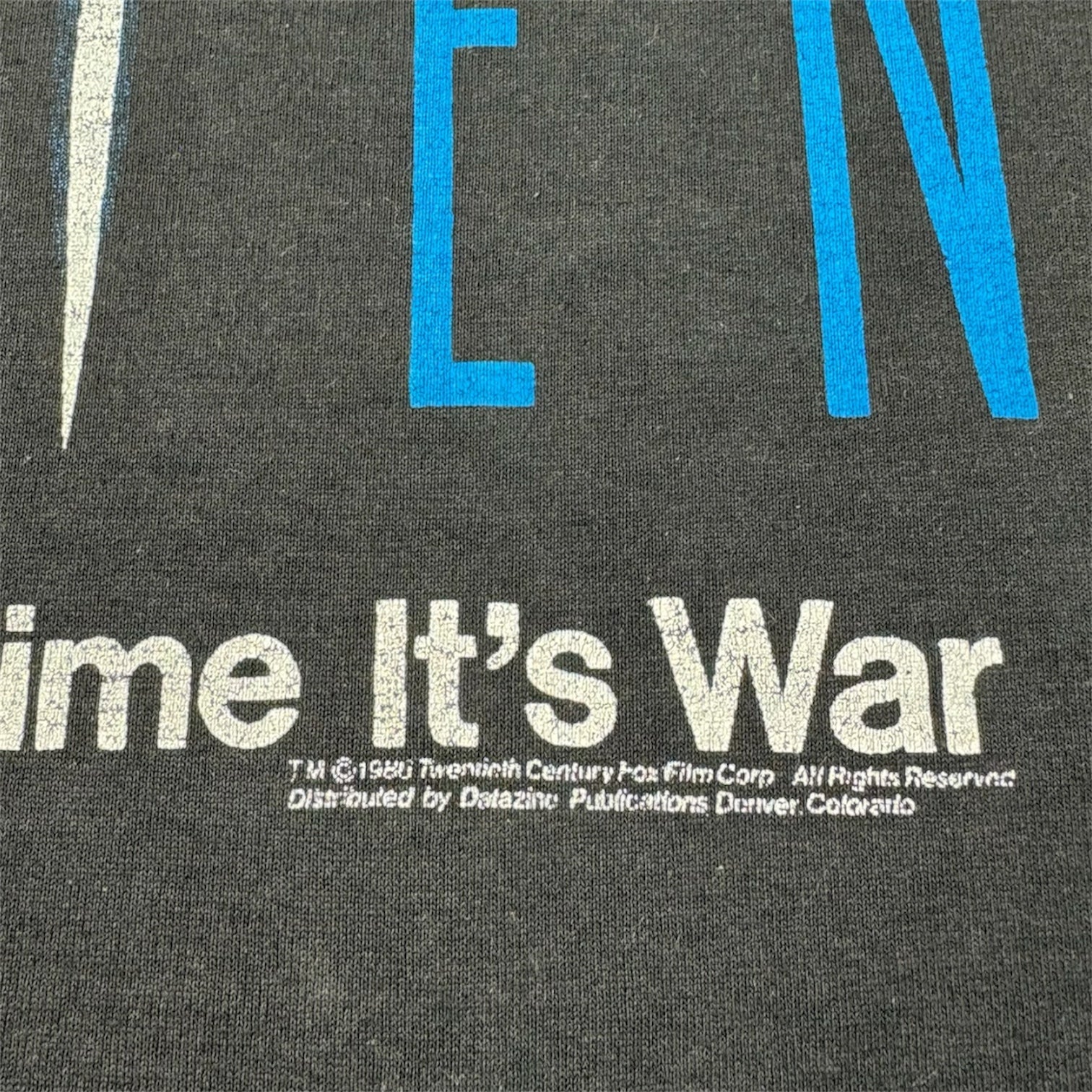1986 Aliens “This Time It’s War” Movie Promo T-Shirt