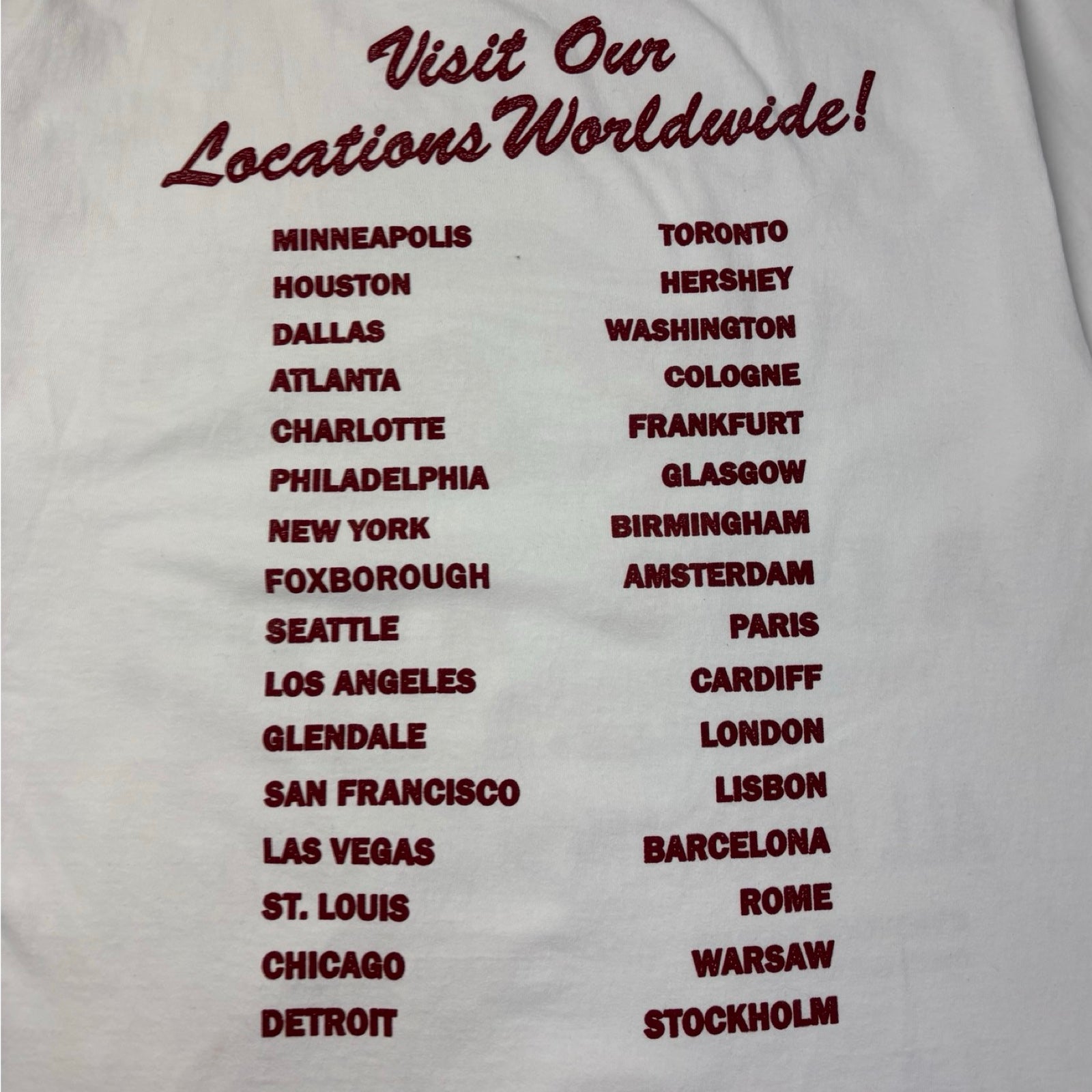Kendrick Lamar X SZA Grand National Tour “Gloria Auto Body” T-Shirt White