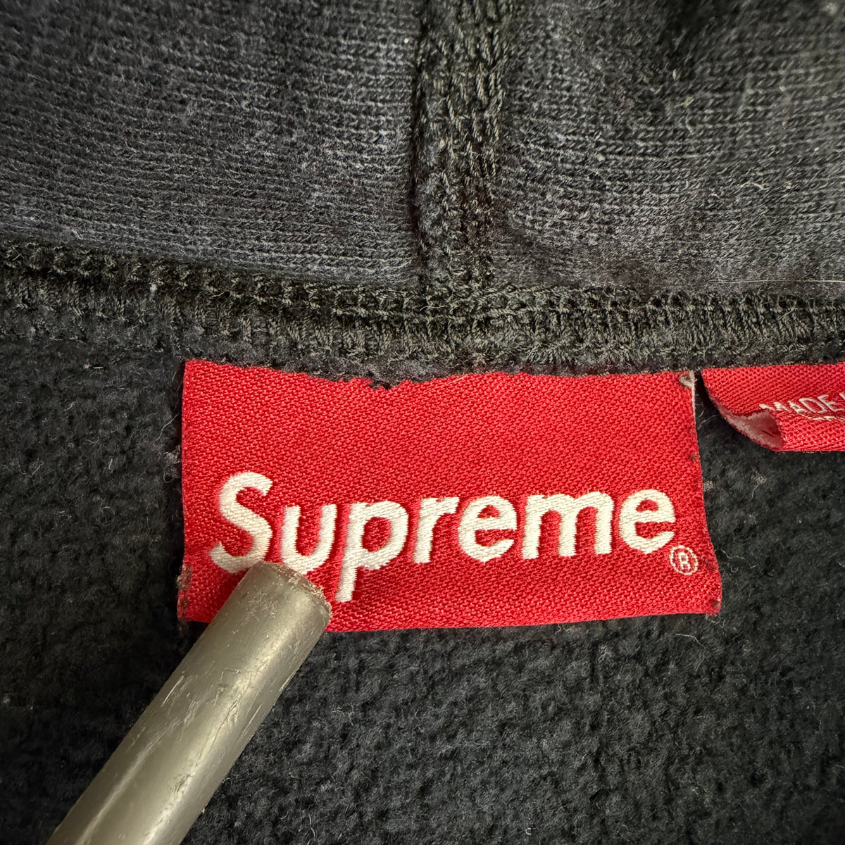 Supreme Small Box Logo Hoodie Washed Black