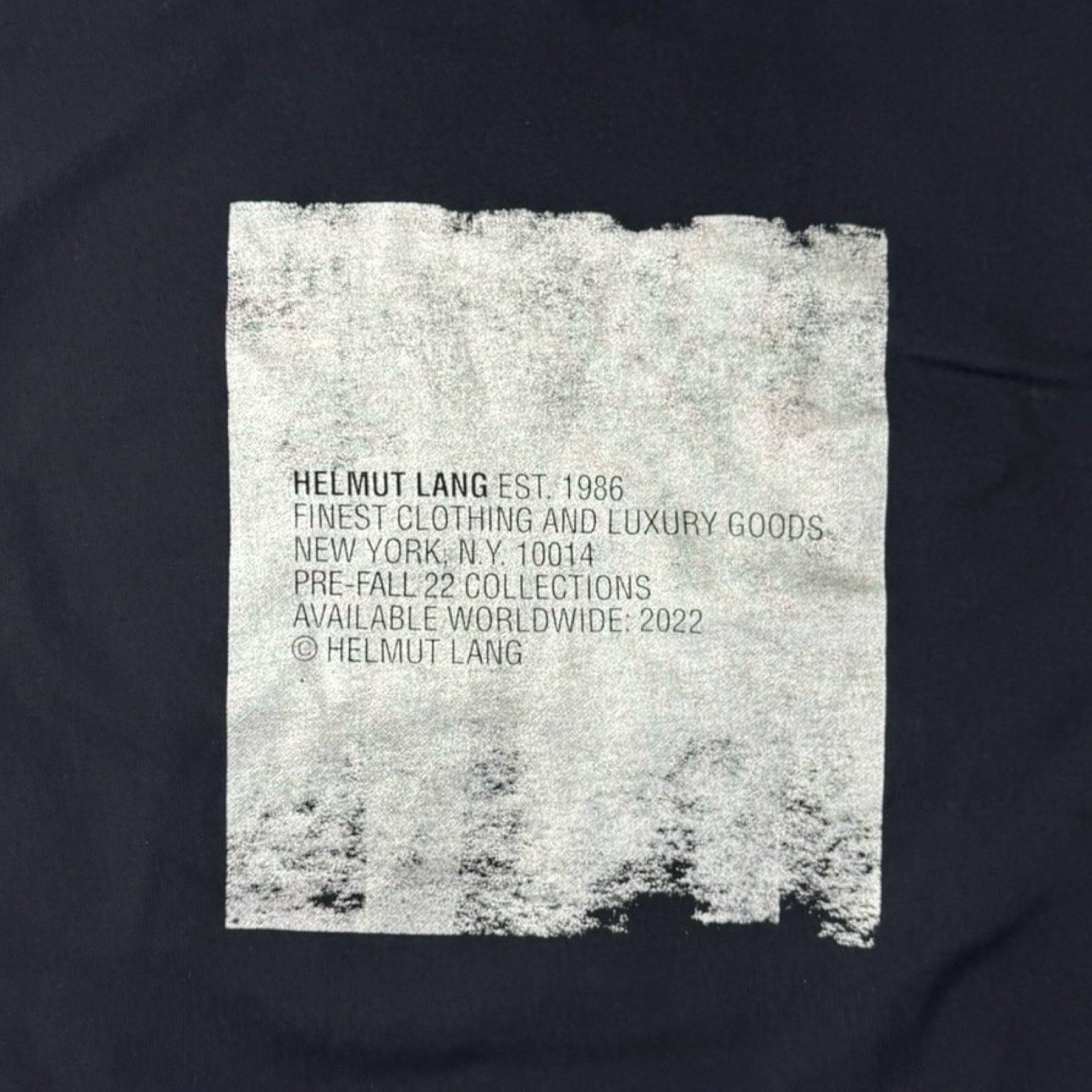 Helmut Lang Metallic Logo Hoodie