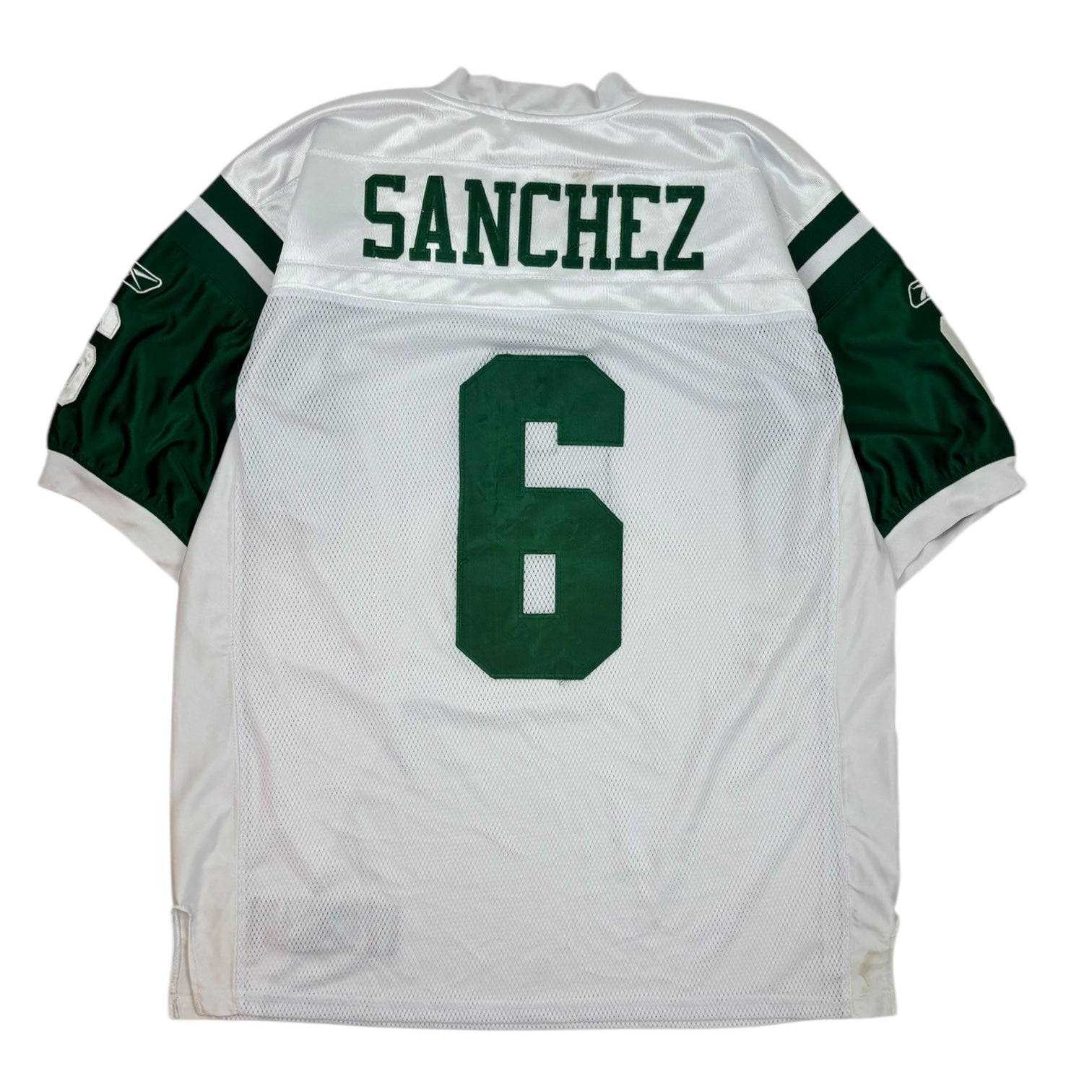 Vintage Reebok New York Jets Mark Sanchez Football Jersey White