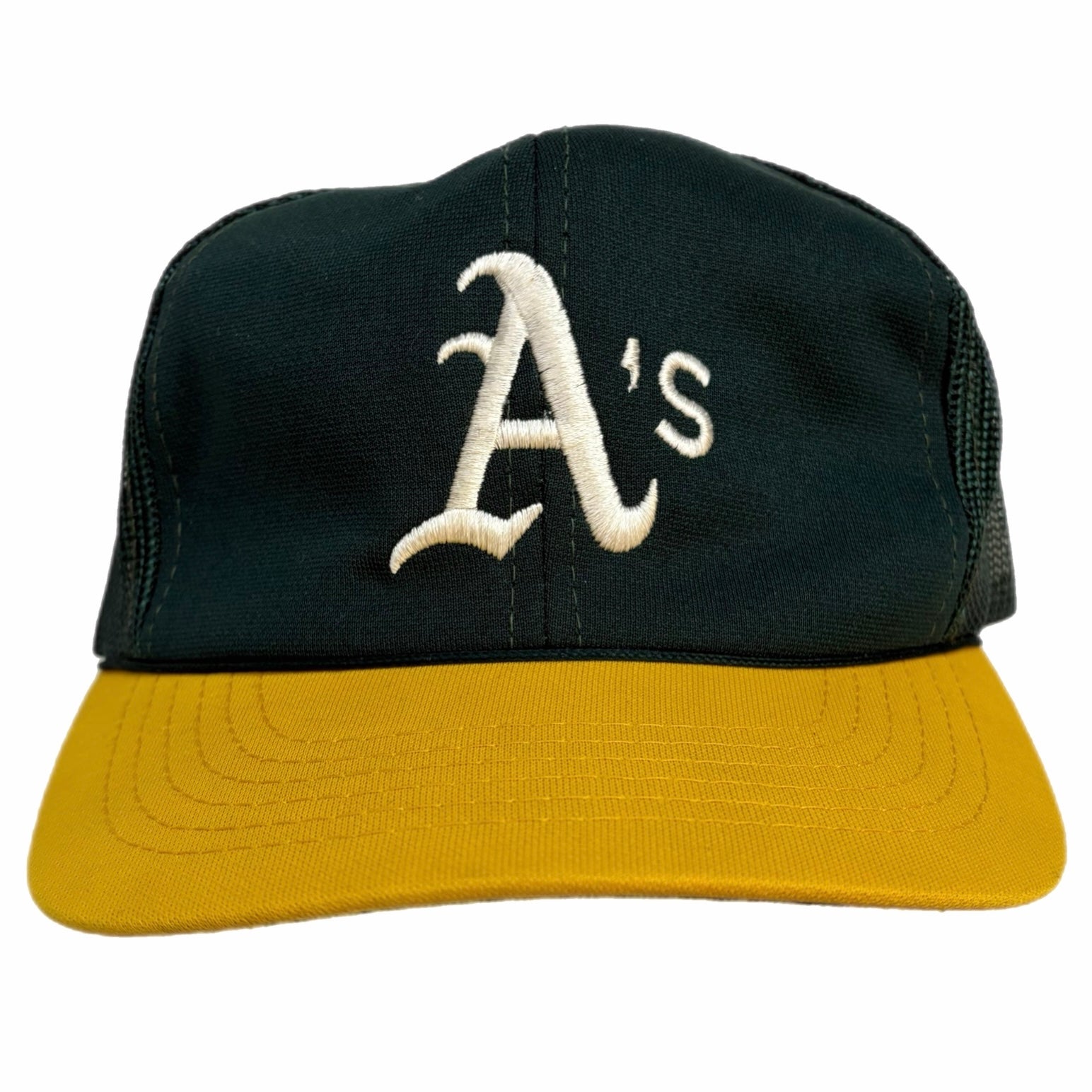 Vintage Oakland A’s Trucker Hat Green/Yellow