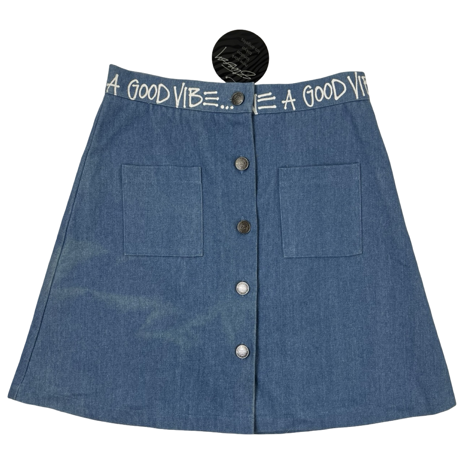 (W) Stussy Denim Link Skirt