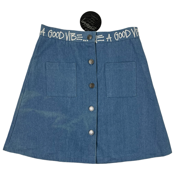 (W) Stussy Denim Link Skirt