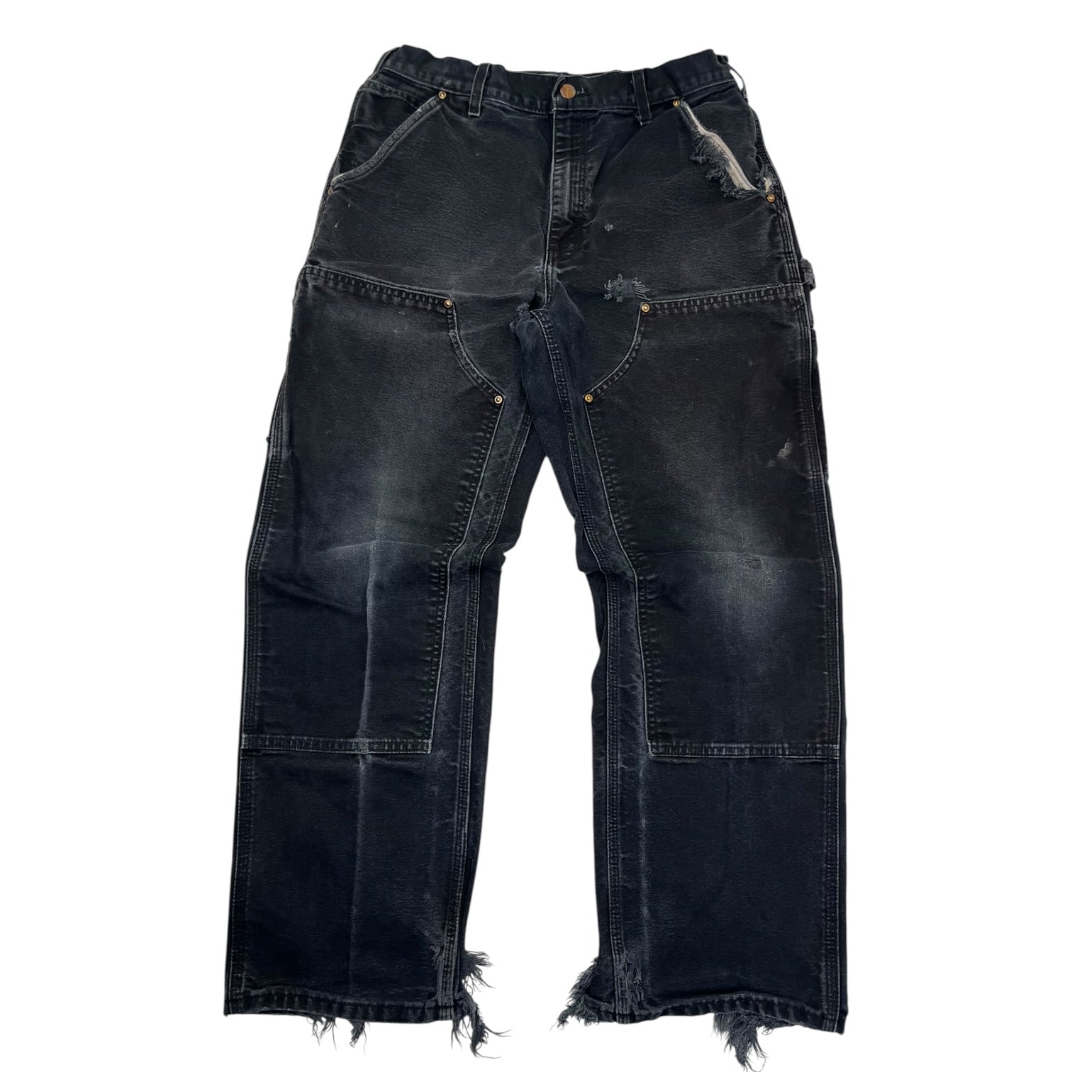 Carhartt Shredded Double Knee Pants Black