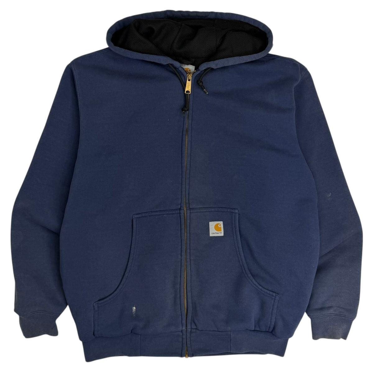 Vintage Carhartt Thermal Lined Zip Up Hoodie Navy