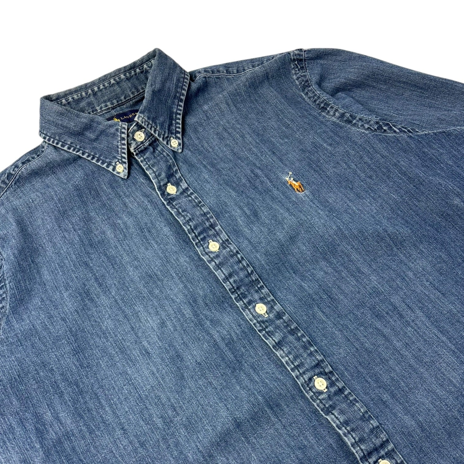 Vintage Ralph Lauren Cotton Denim Button-Up