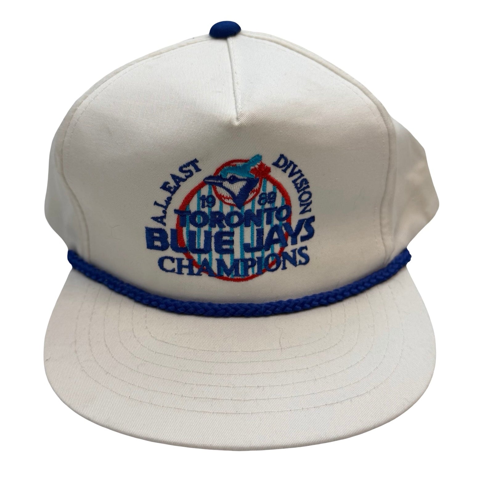 1989 Toronto Blue Jays AL East Division Snapback Hat White