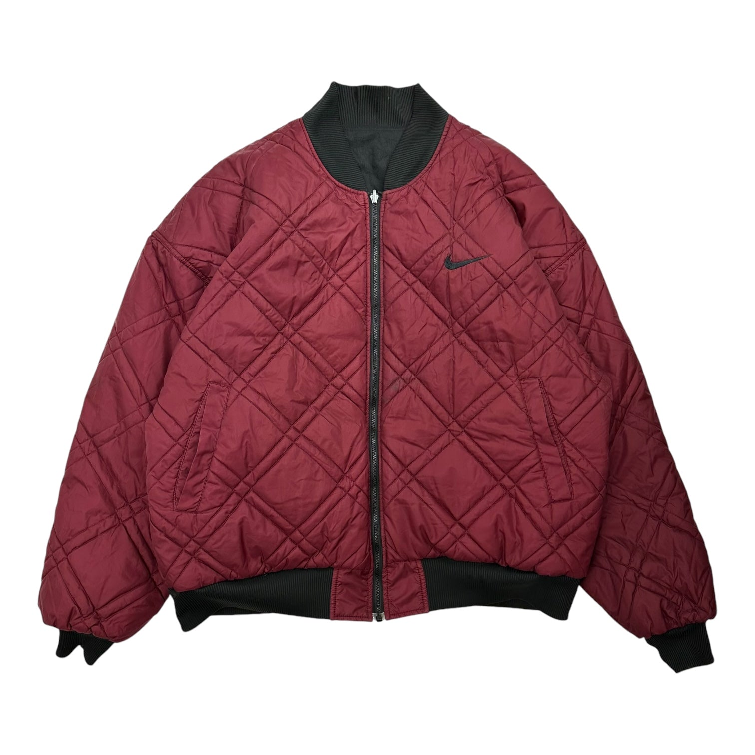 Vintage Nike Reversible Quilted Jacket Black/Red