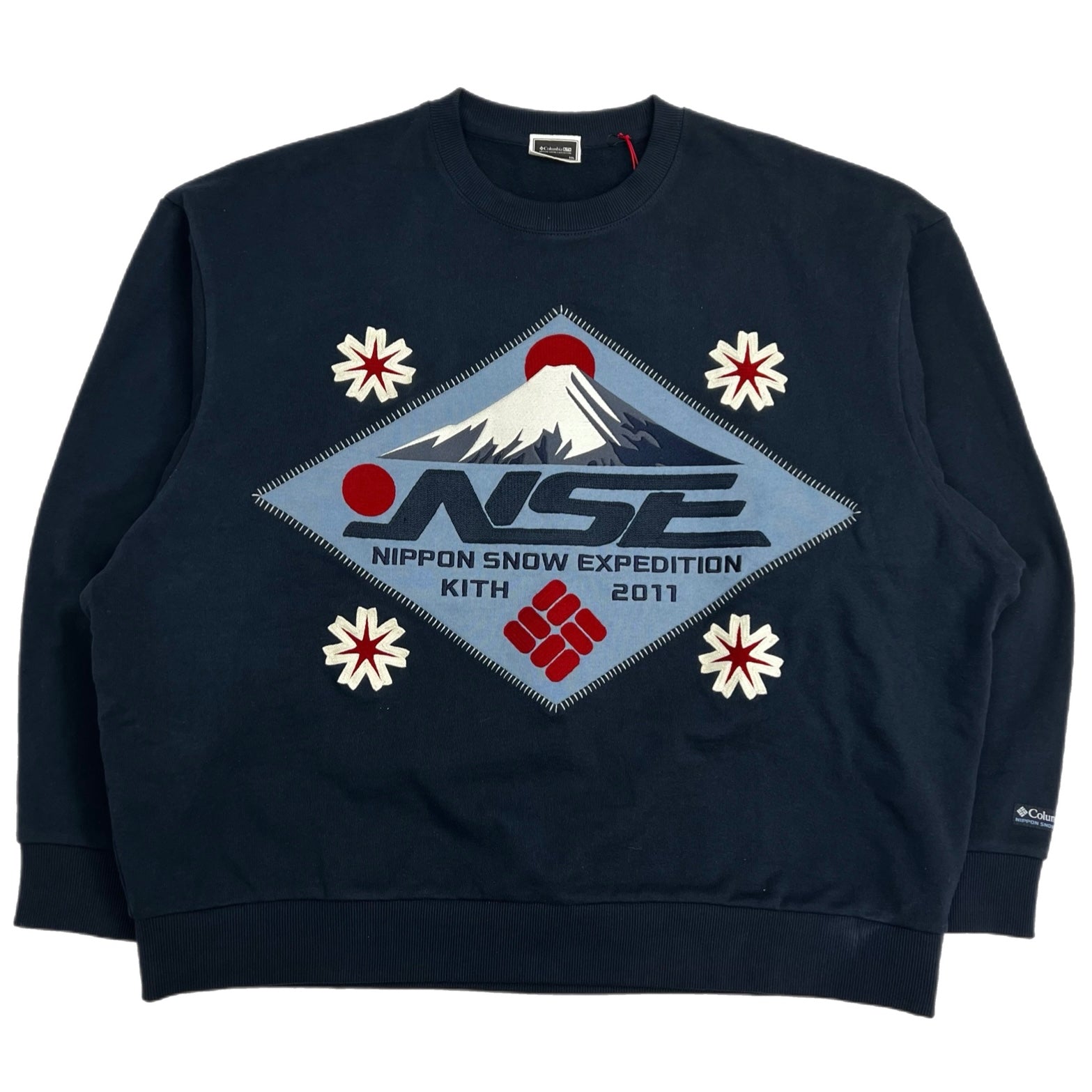 Kith x Columbia Patch Crewneck Navy
