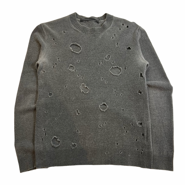 Junya Watanabe Comme Des Garçons Distressed Wool Sweater