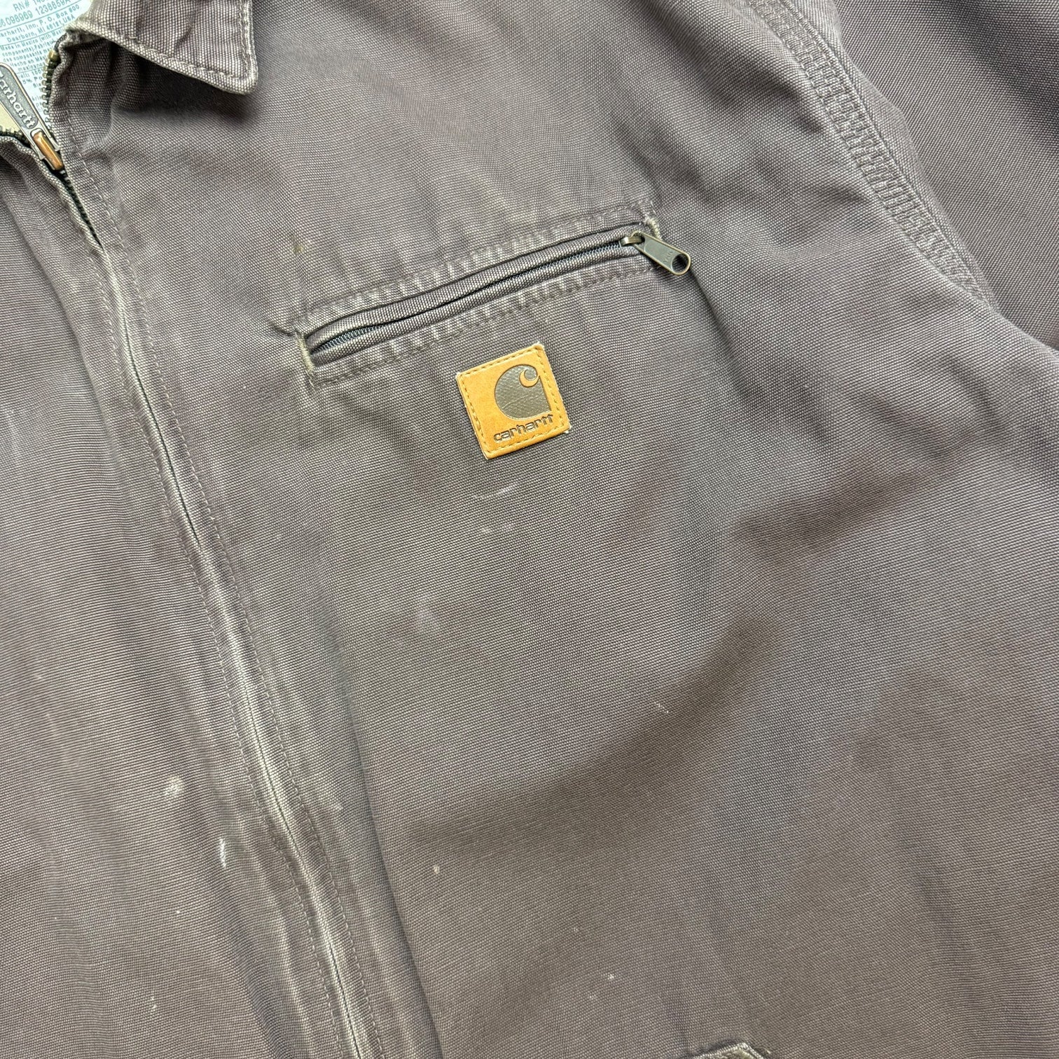 Vintage Carhartt Zip Up Jacket Brown