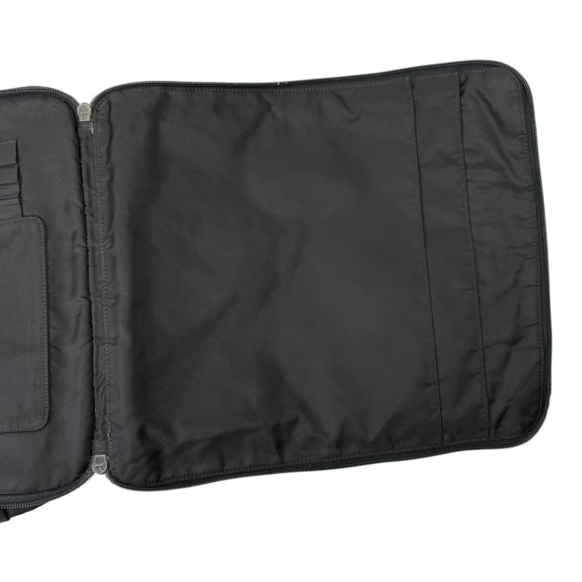 Prada Nylon Square Laptop Bag Black