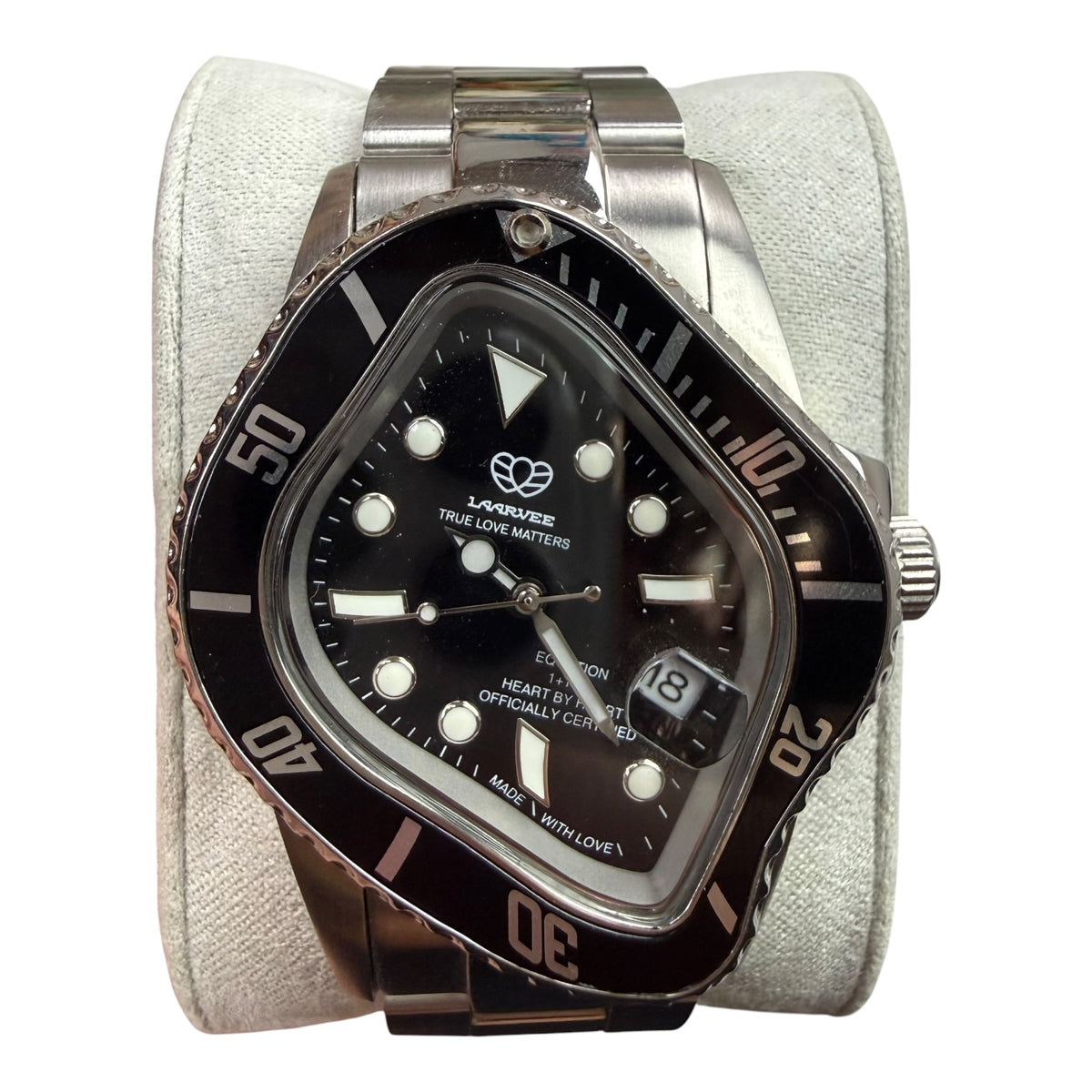 Laarvee Silver Precision Steel PEA001-SBLK