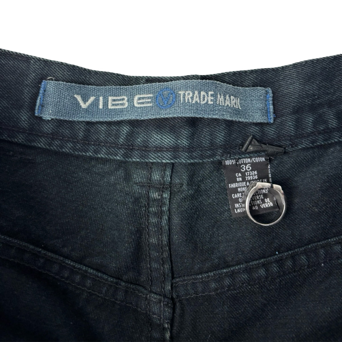 Vintage Y2K Vibe Trademark Jean Pant Washed Black