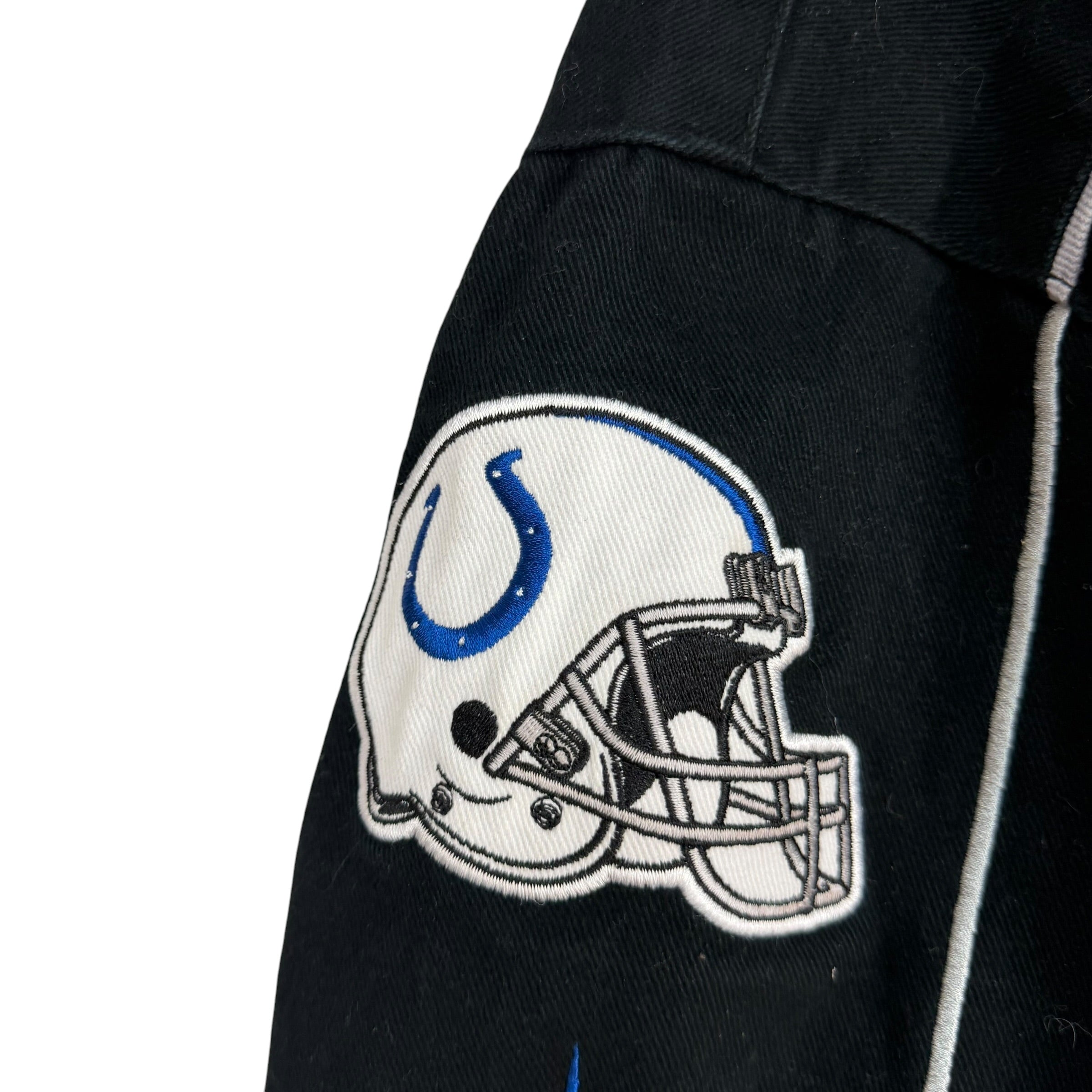 Vintage Indianapolis Colts Flaming Ball Jacket Black