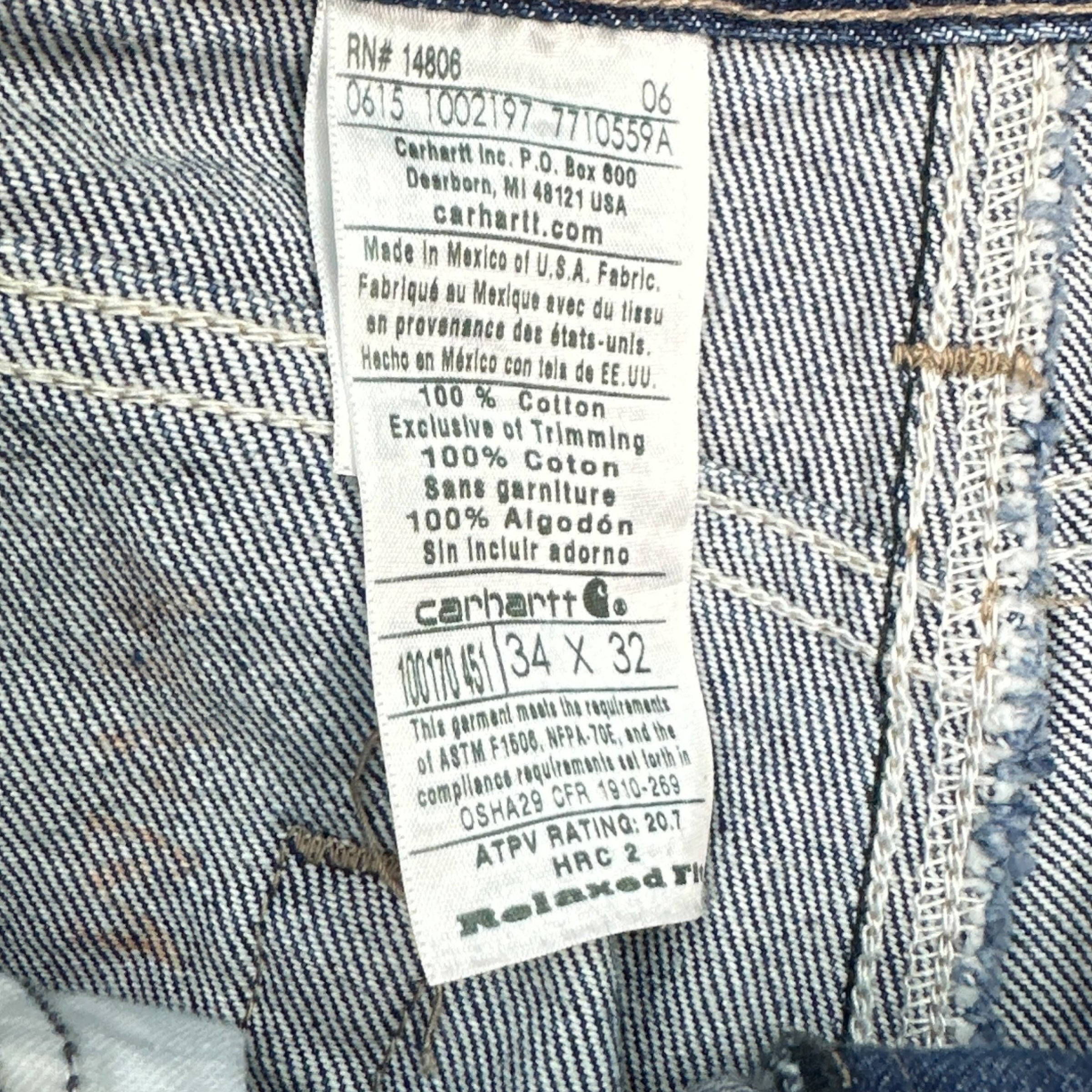 Vintage Carhartt Denim Double Knee Indigo
