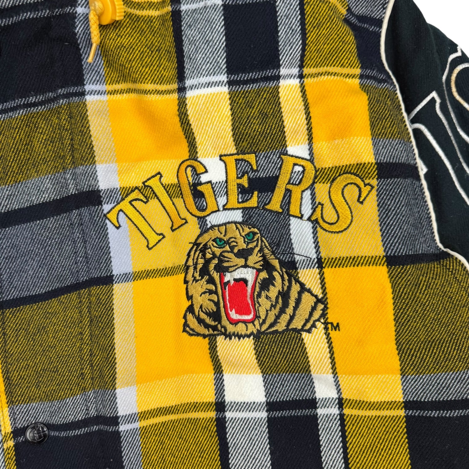 Vintage Grambling State Tigers Football Insulated Jacket Black/Yellow