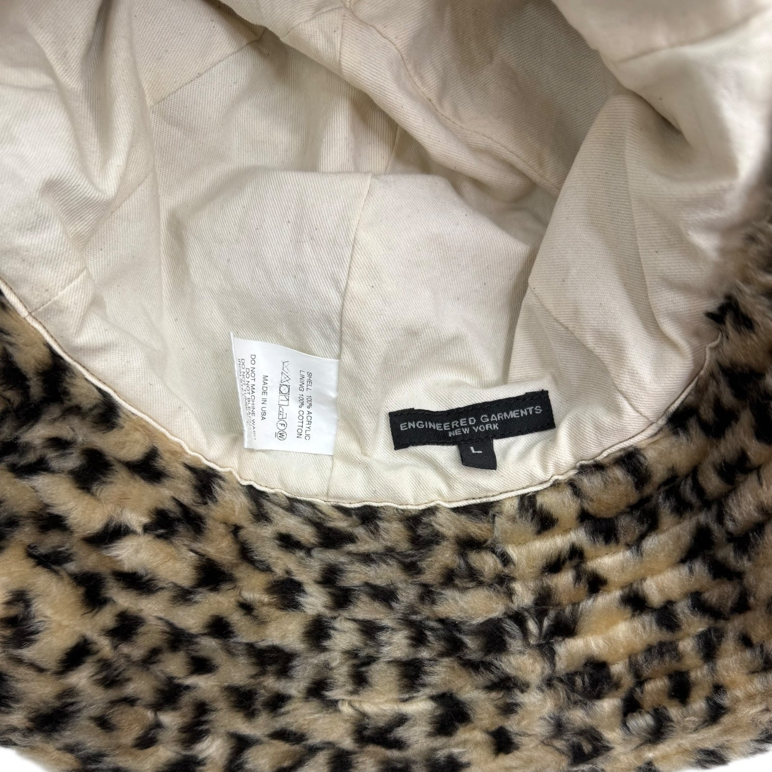 Engineered Garments Leopard Print Bucket Hat