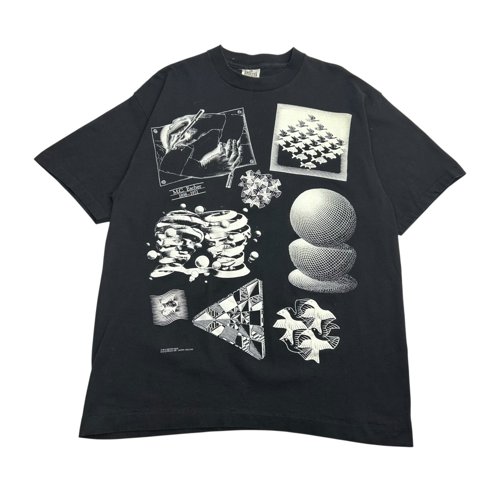 Vintage MC Escher Art Tee Black