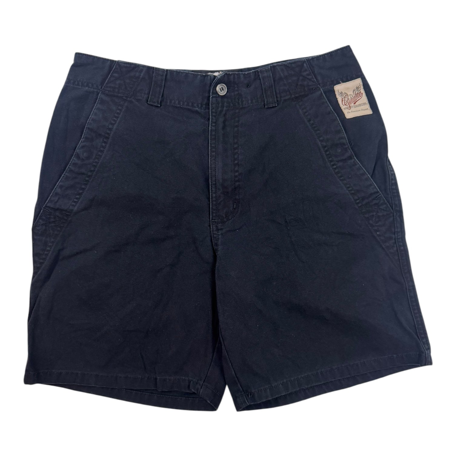 Vintage Harley Davidson Shorts Black