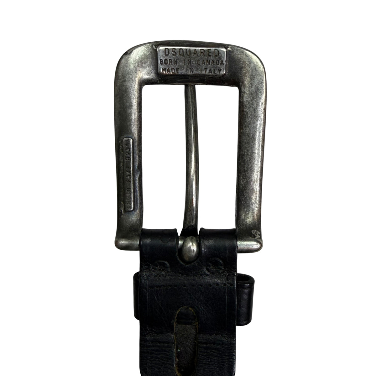 Vintage DSquared2 Studded Leather Belt Black