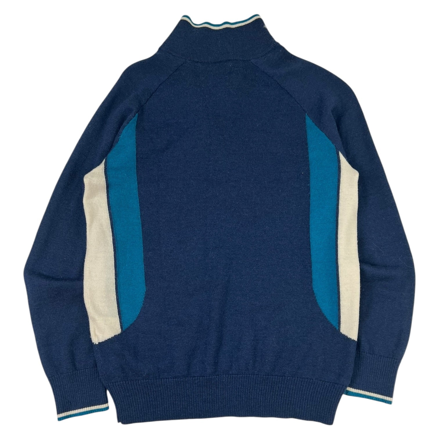 Palace Polo Half Zip Knit Sweater Blue