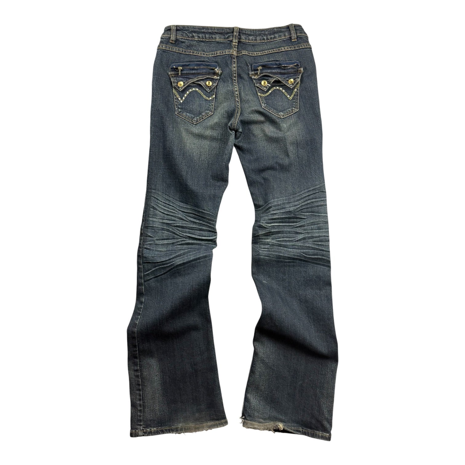 (W) Vintage Seductions Denim Pants Dark Wash