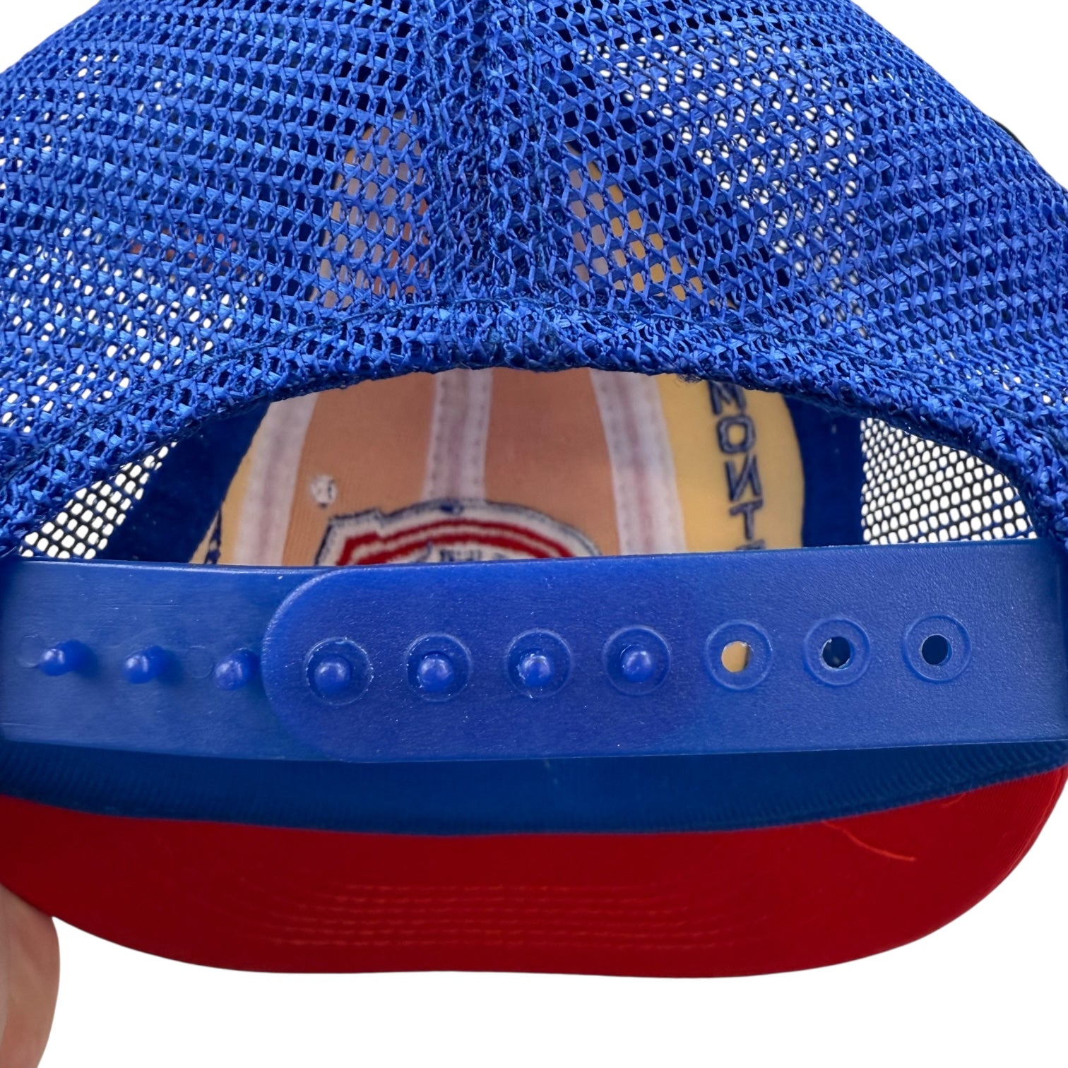 Vintage Montreal Canadiens Mesh Trucker Hat Red/Blue