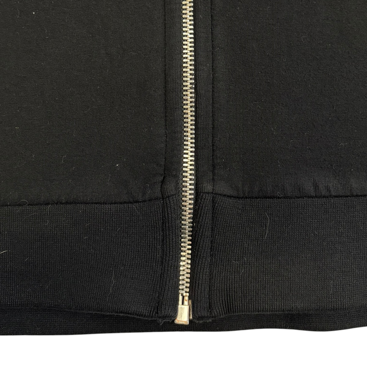 Neil Barrett Fairisle Thunderbolt Zip-Up Hoodie Black