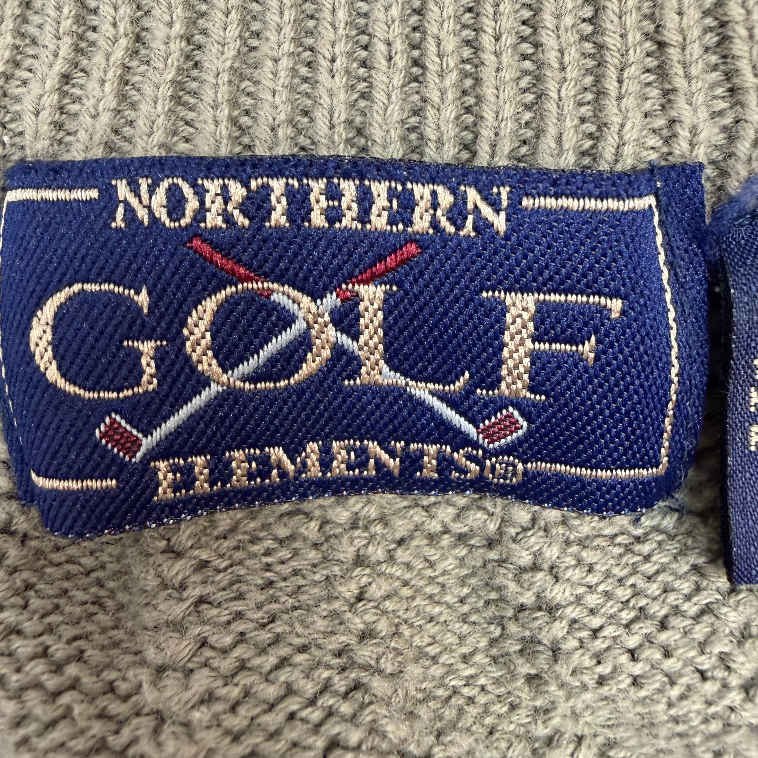 Vintage Northern Golf Elements Knit Vest Olive