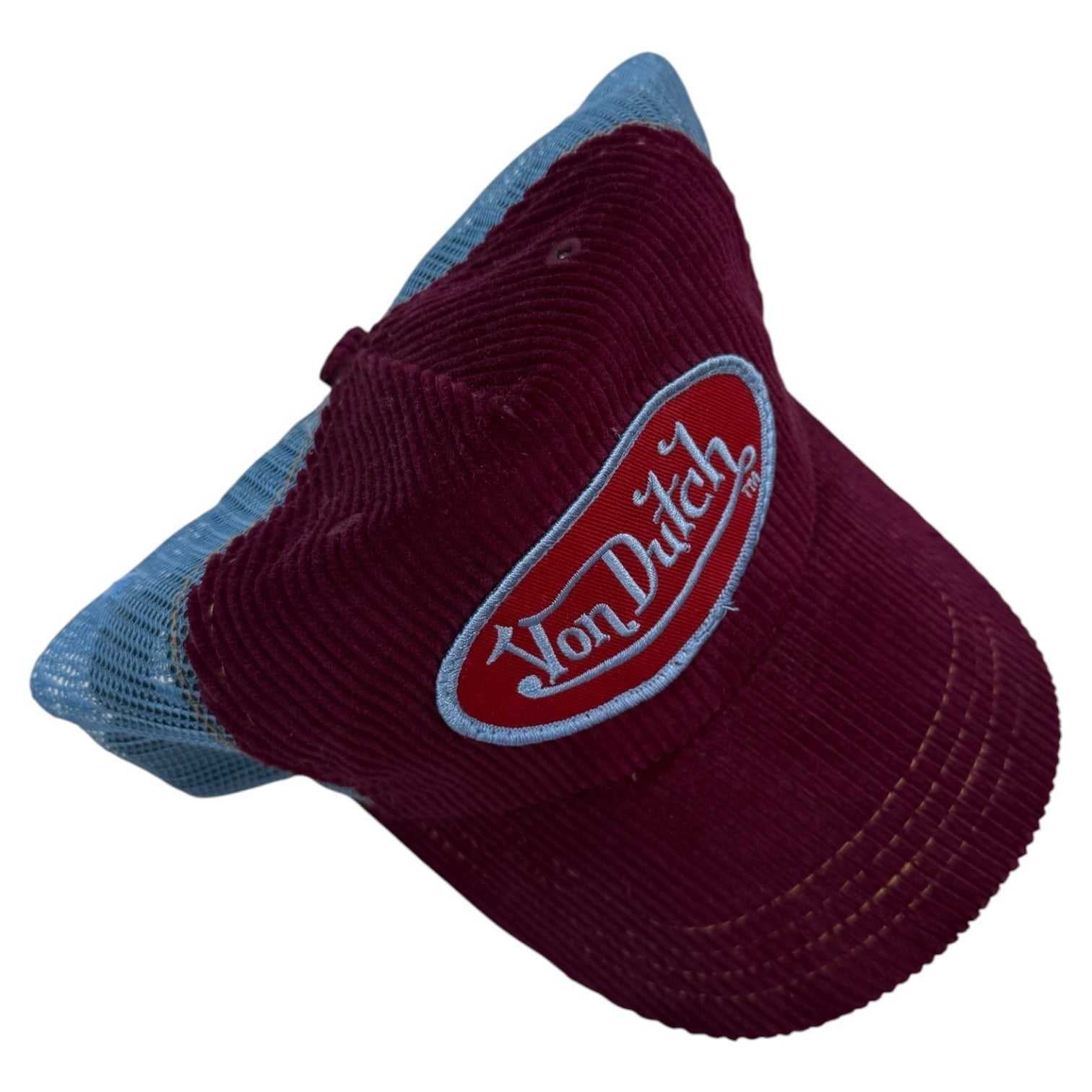 Vintage Y2K Von Dutch Trucker Hat Corduroy