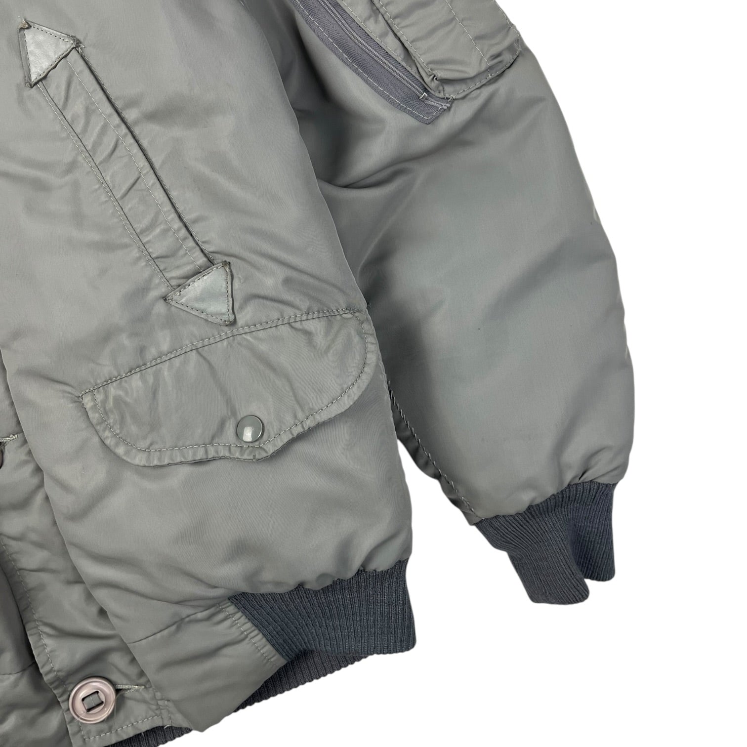 Vintage Military Inspired Hooded Bomber Jacket