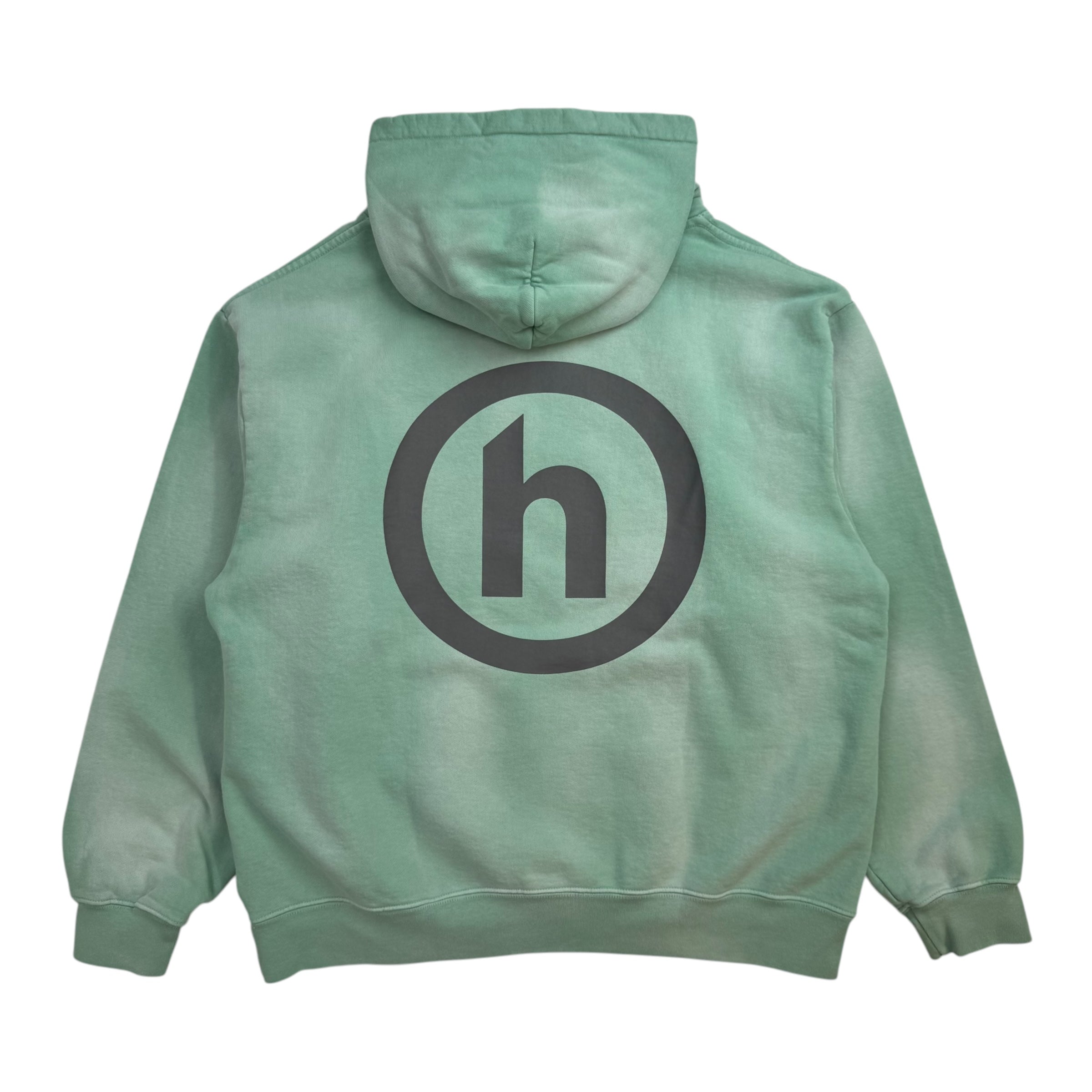 Hidden NY H Logo Vintage Wash Hoodie Green