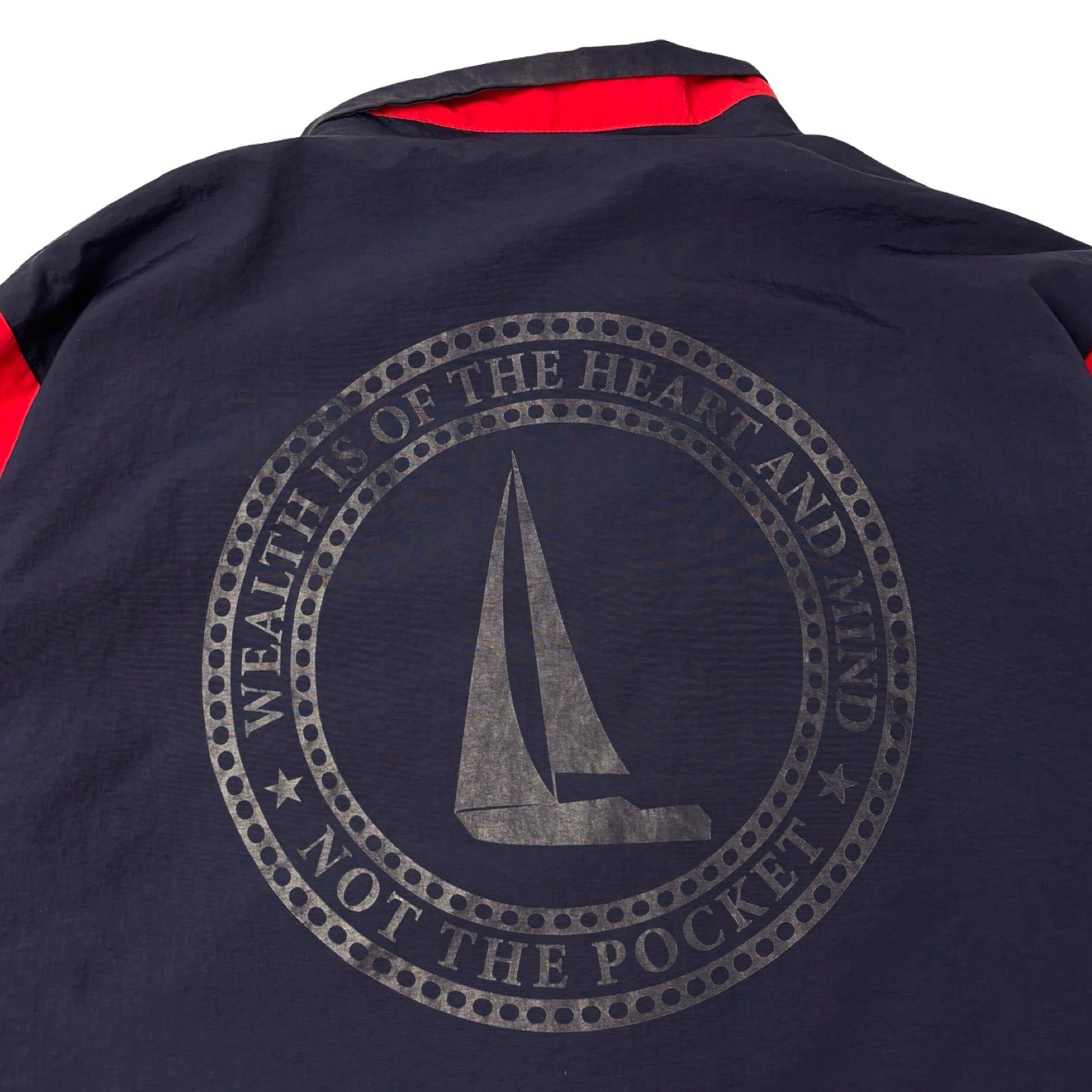 Billionaire Boys Club Nylon Track Jacket Navy Red