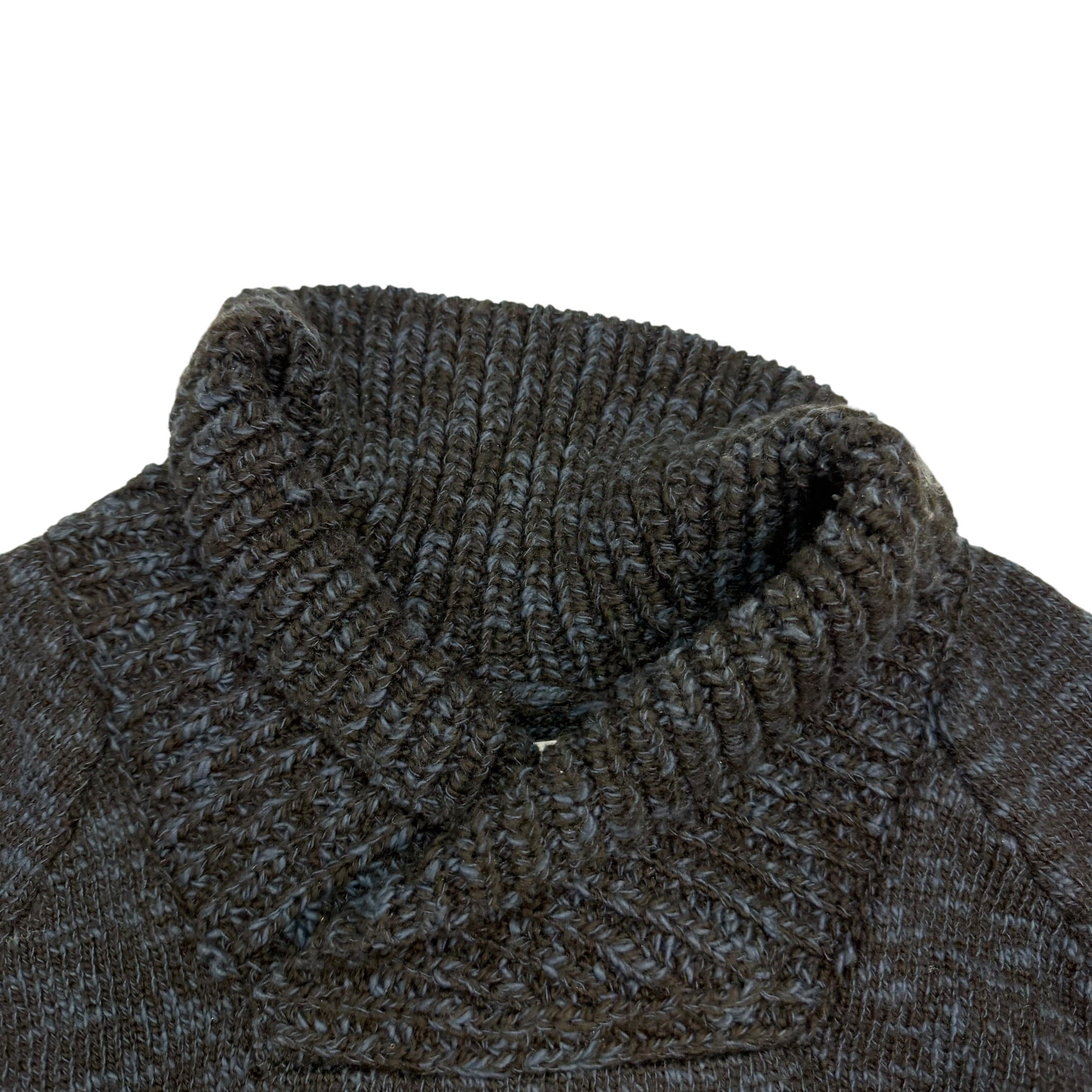 Stone Island Shawl Collar Sweater Navy