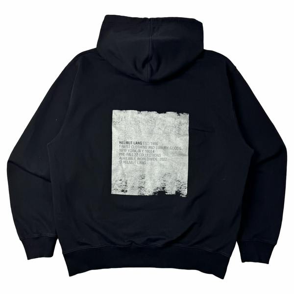 Helmut Lang Metallic Logo Hoodie