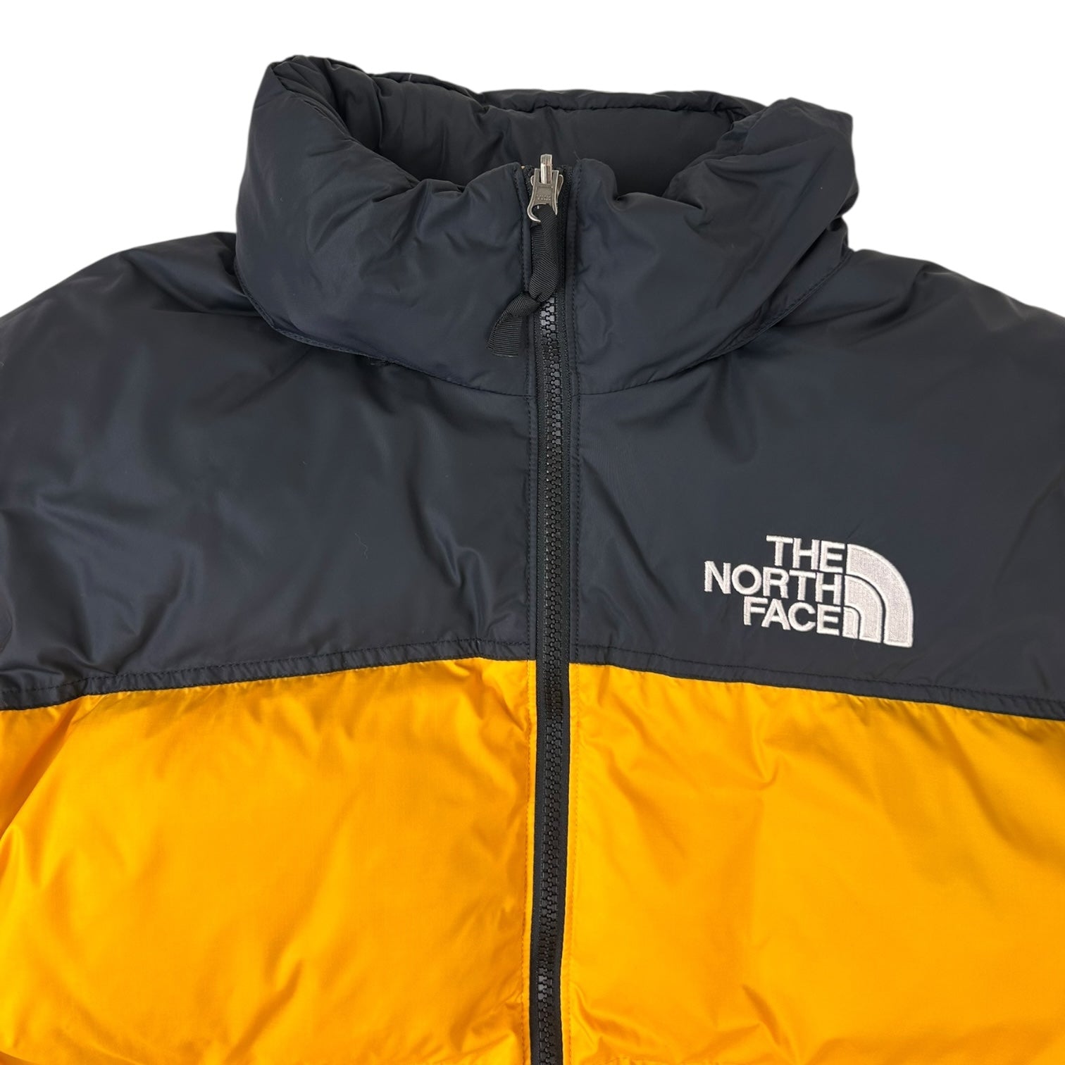 North face 700 Puffer Jacket Black/Yellow