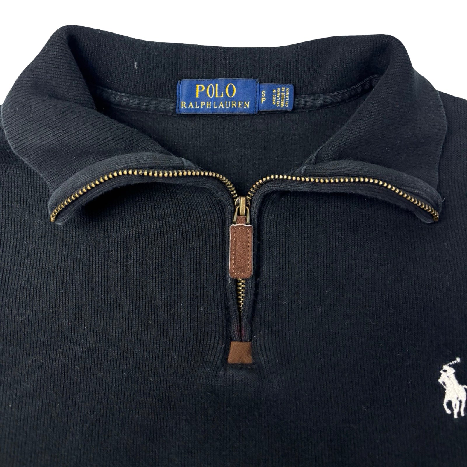 Vintage Polo Ralph Lauren Quarter-Zip Black