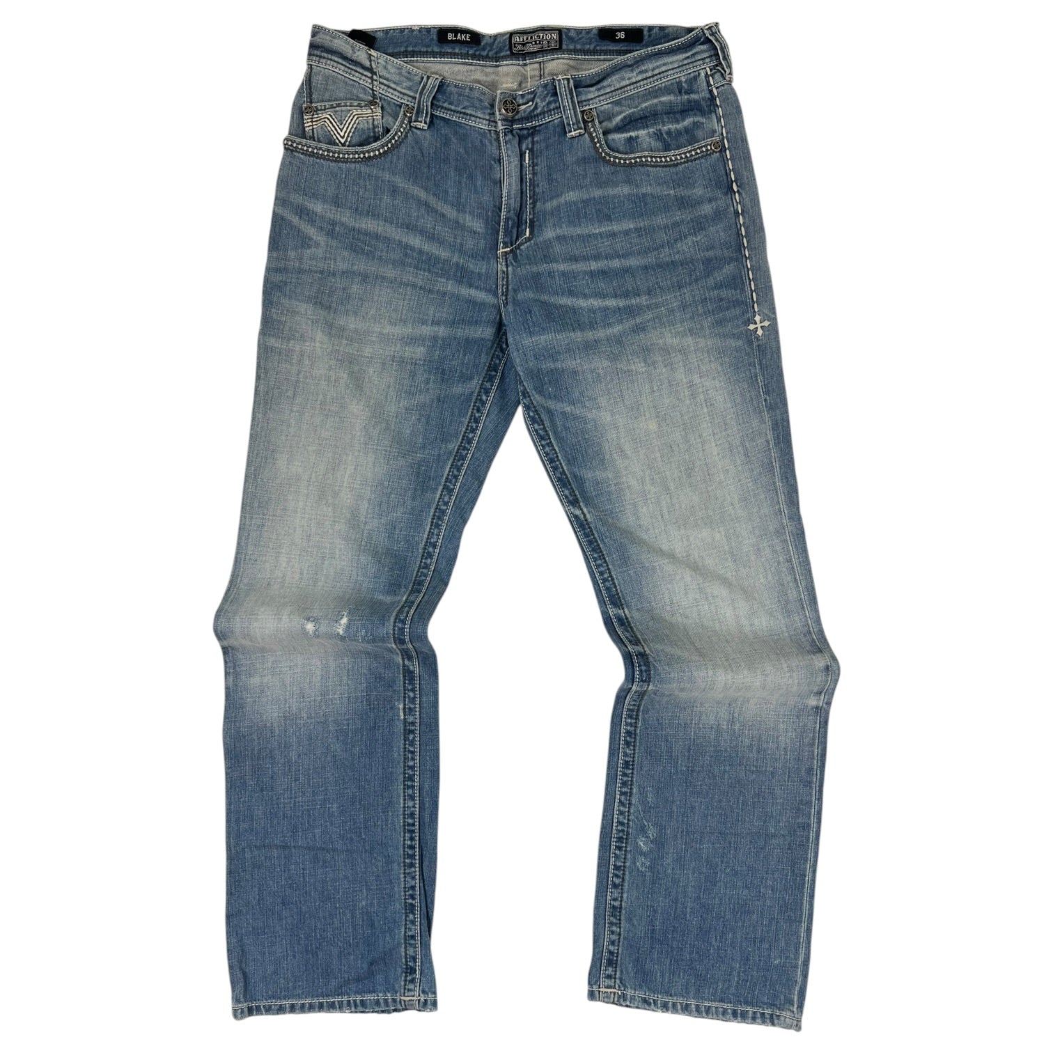 Vintage Y2K Affliction “Blake” Jeans Blue