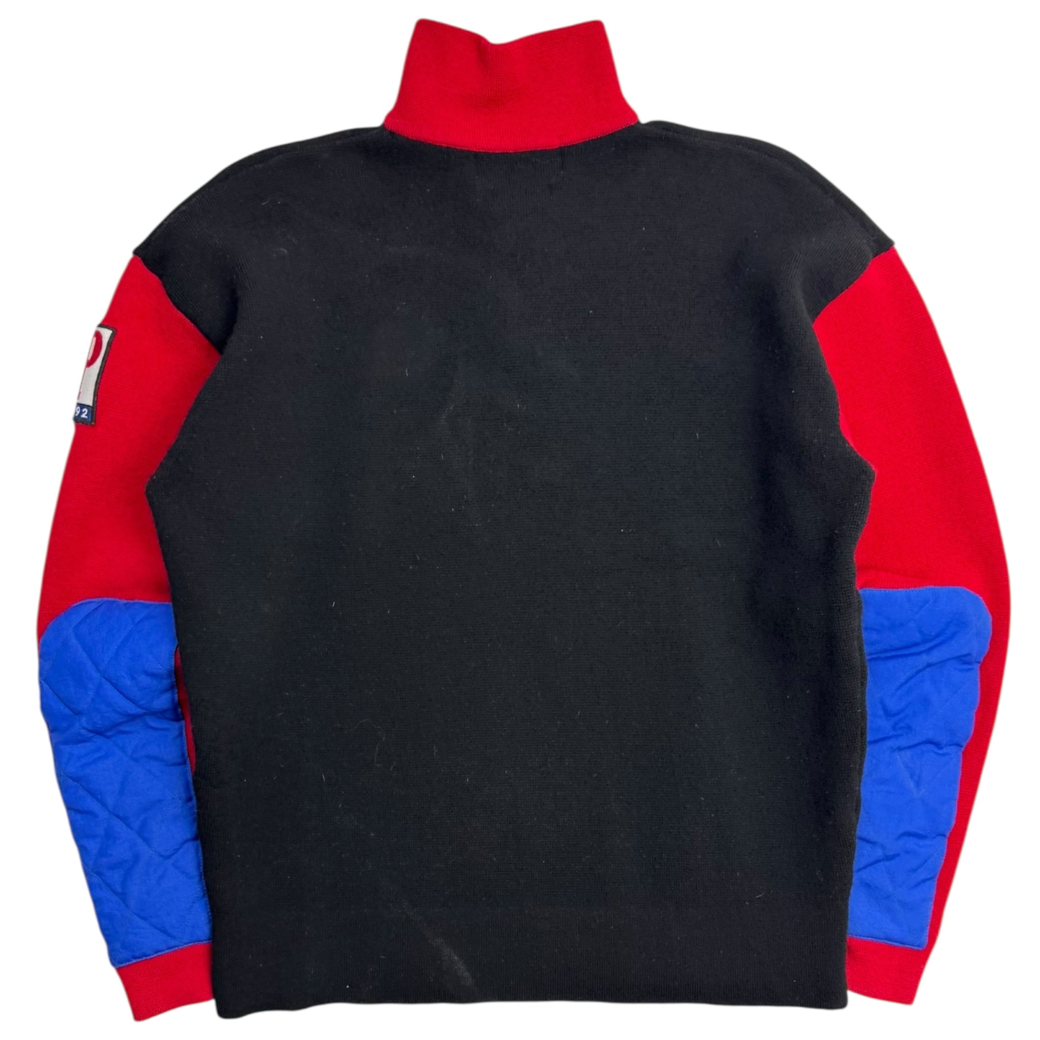 Vintage Polo Ralph Lauren 1992 Racing 1/4 Zip Wool Sweater