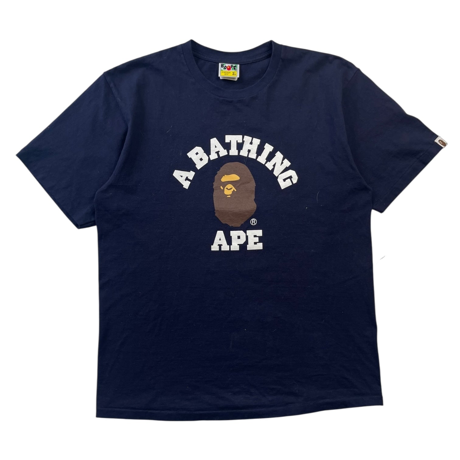 Bape College T-Shirt Navy