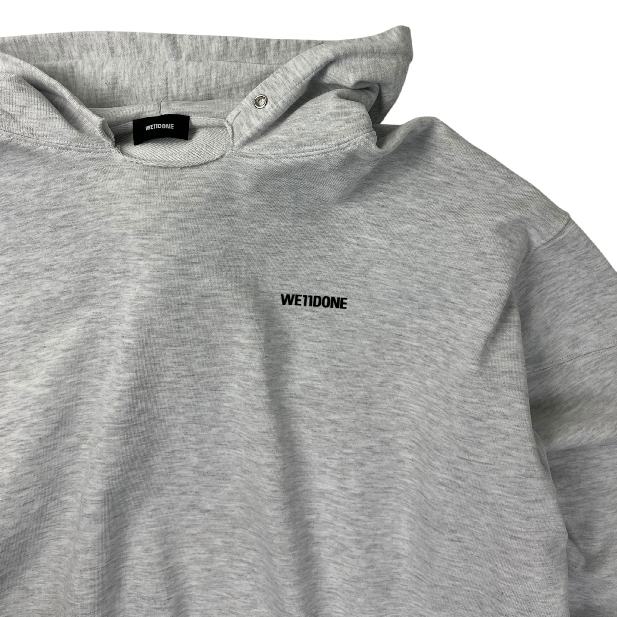 We11done Oversized Long Sleeved Hoodie Grey