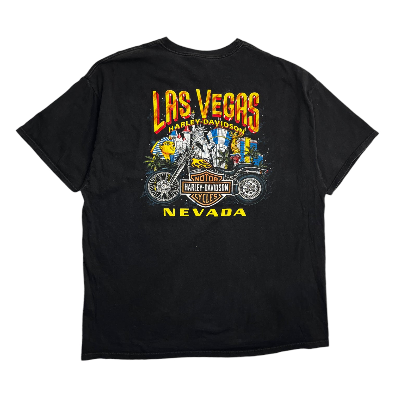 2002 Las Vegas Harley Davidson Metal Eagle T-Shirt